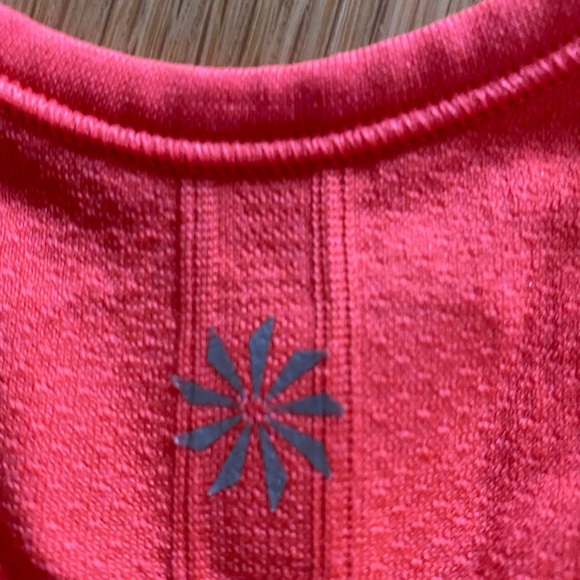 Athleta Set of 2 Womens Racer Back Tanks w Flattering Details /Lime / Orange / S - Picture 14 of 16